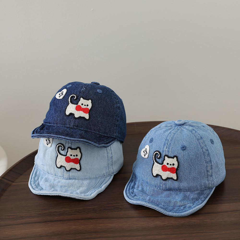 Children's washable denim soft - مراجعة Embroidery Cap وسعره