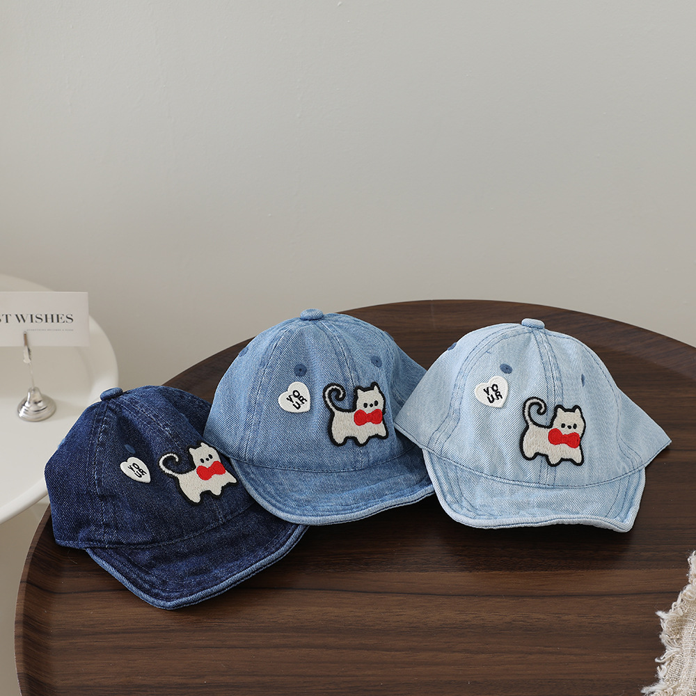 Children's washable denim soft - مراجعة Embroidery Cap وسعره