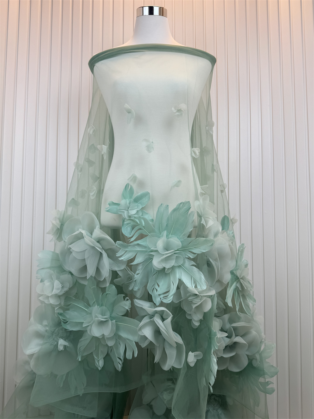 African 3D Net Mesh Lace Fabri - مراجعة Embroidery Net Dress وسعره