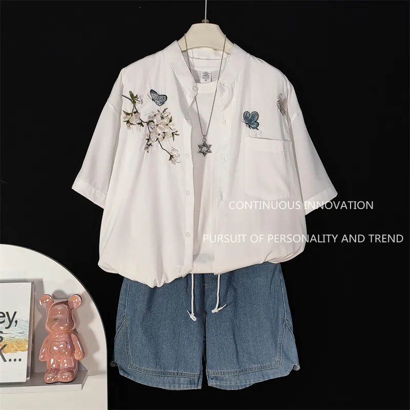Men's 3 Piece Set Chinese Styl - مراجعة Embroidery Shirt وسعره