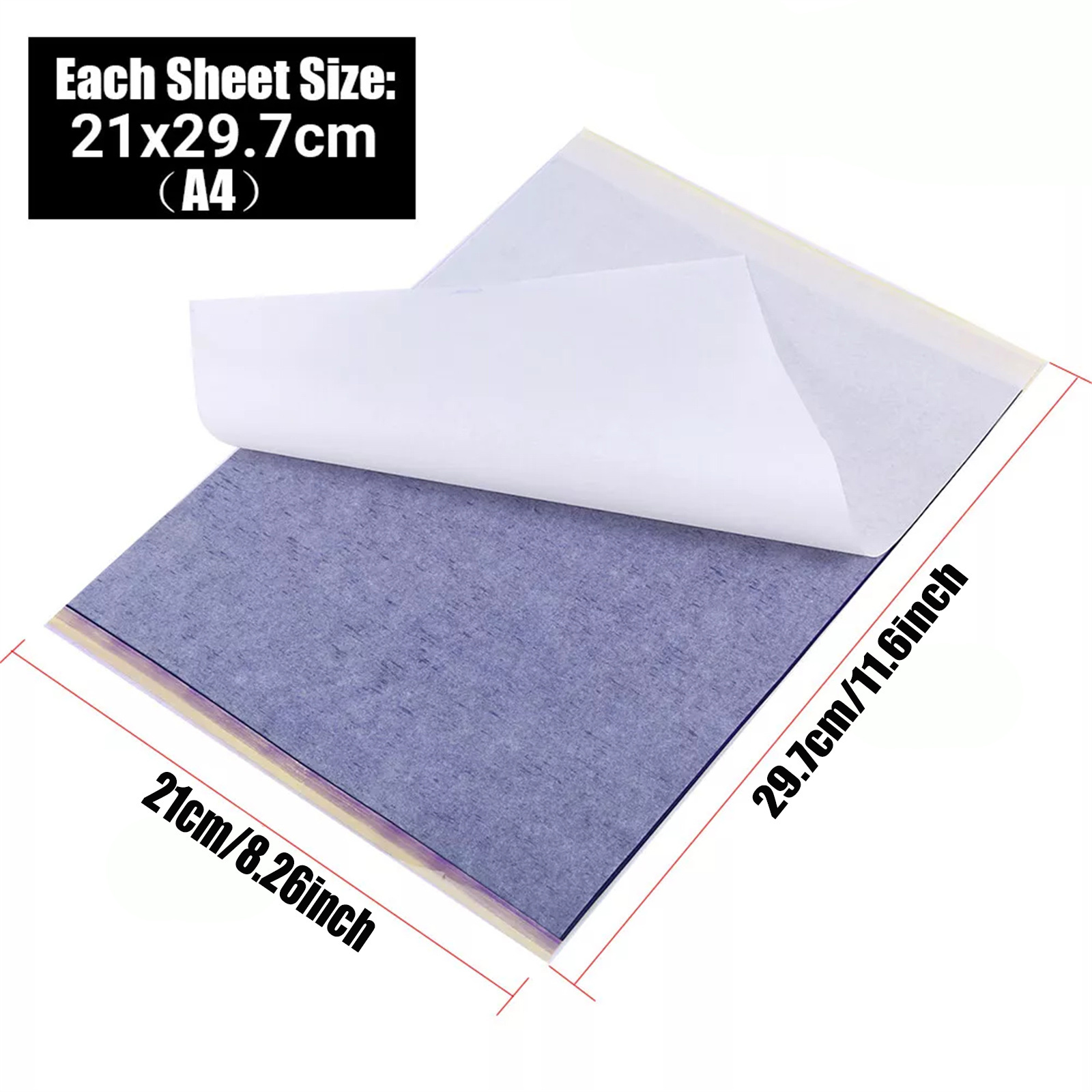 100PCS Professional Tattoo Tra - مراجعة Transfer Paper Carbon وسعره