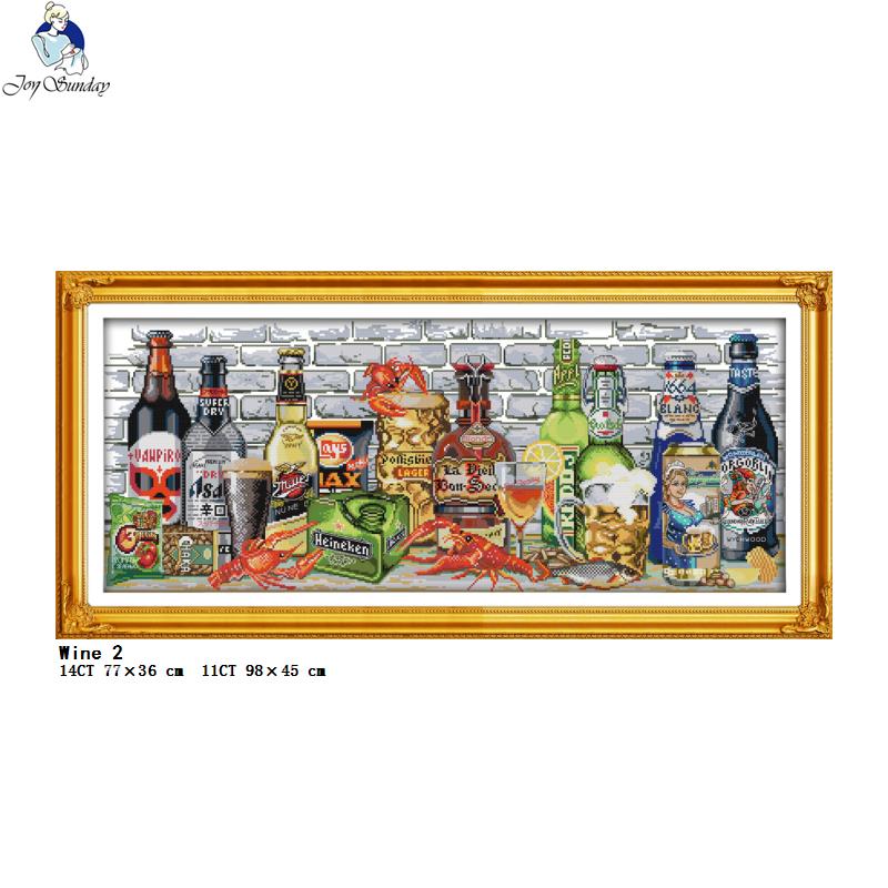 Wine and Bottle Collection Pri - مراجعة Embroidery Kitchen وسعره