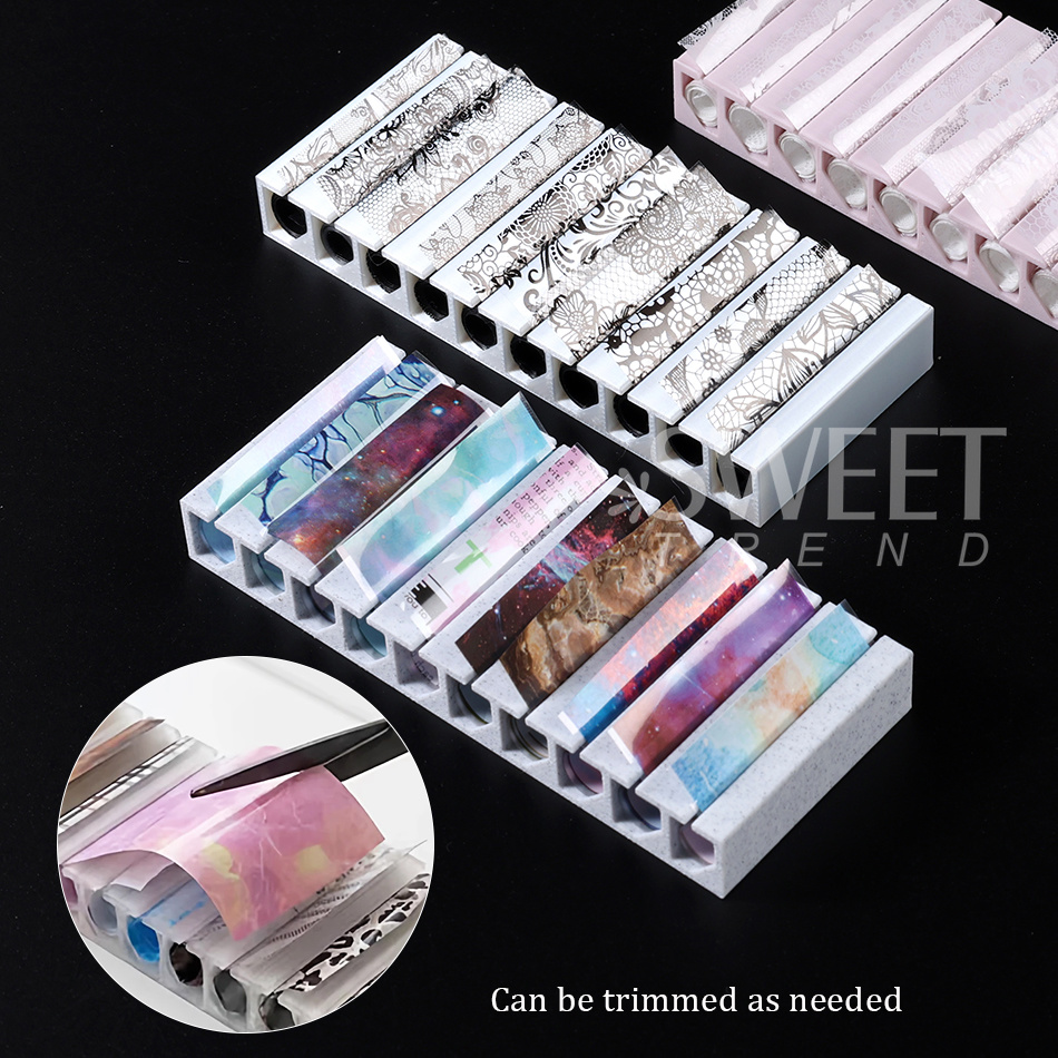 Nail Transfer Foils Storage Bo - مراجعة Transfer Paper Carbon وسعره