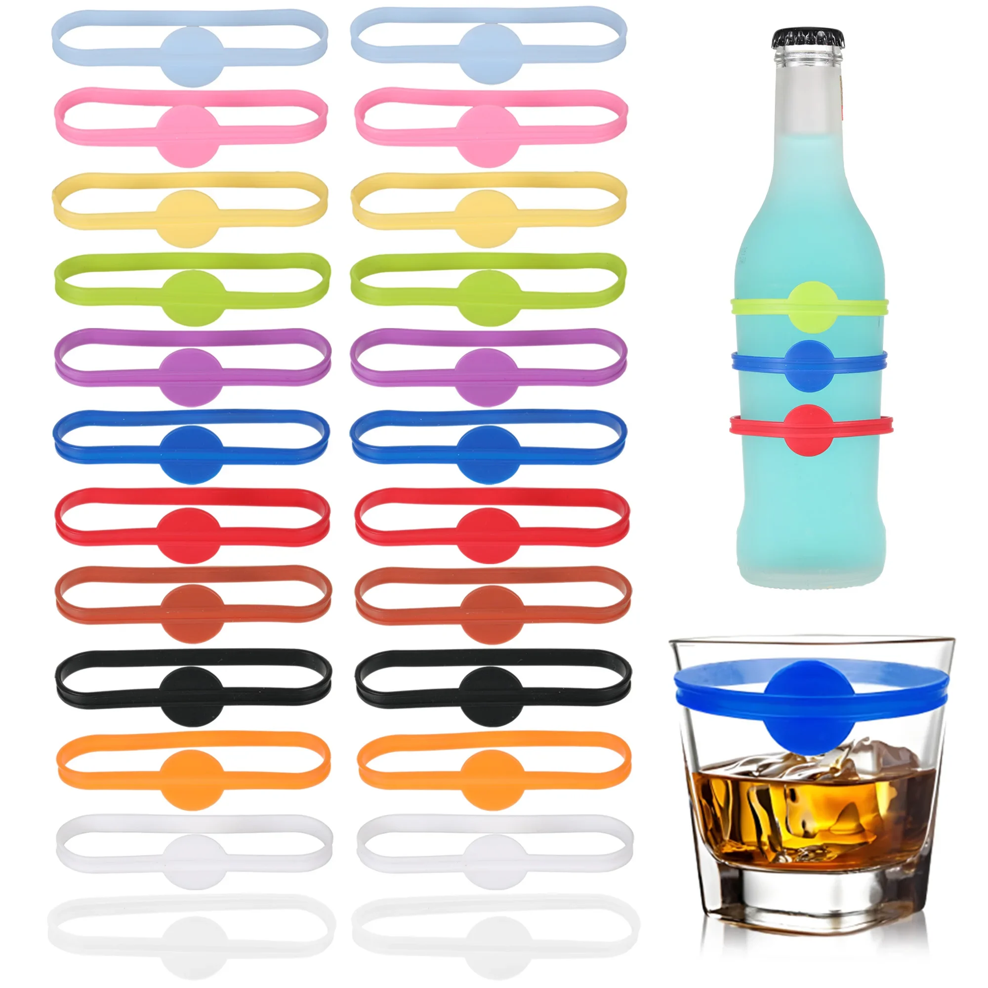 24pcs Wine Labels Glasses Drin - مراجعة Embroidery Writing وسعره