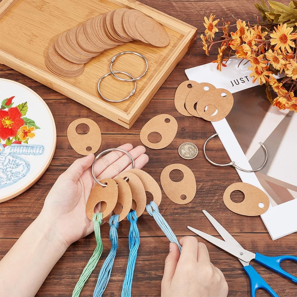 100Pcs Teardrop Floss Thread D - مراجعة Embroidery Floss وسعره