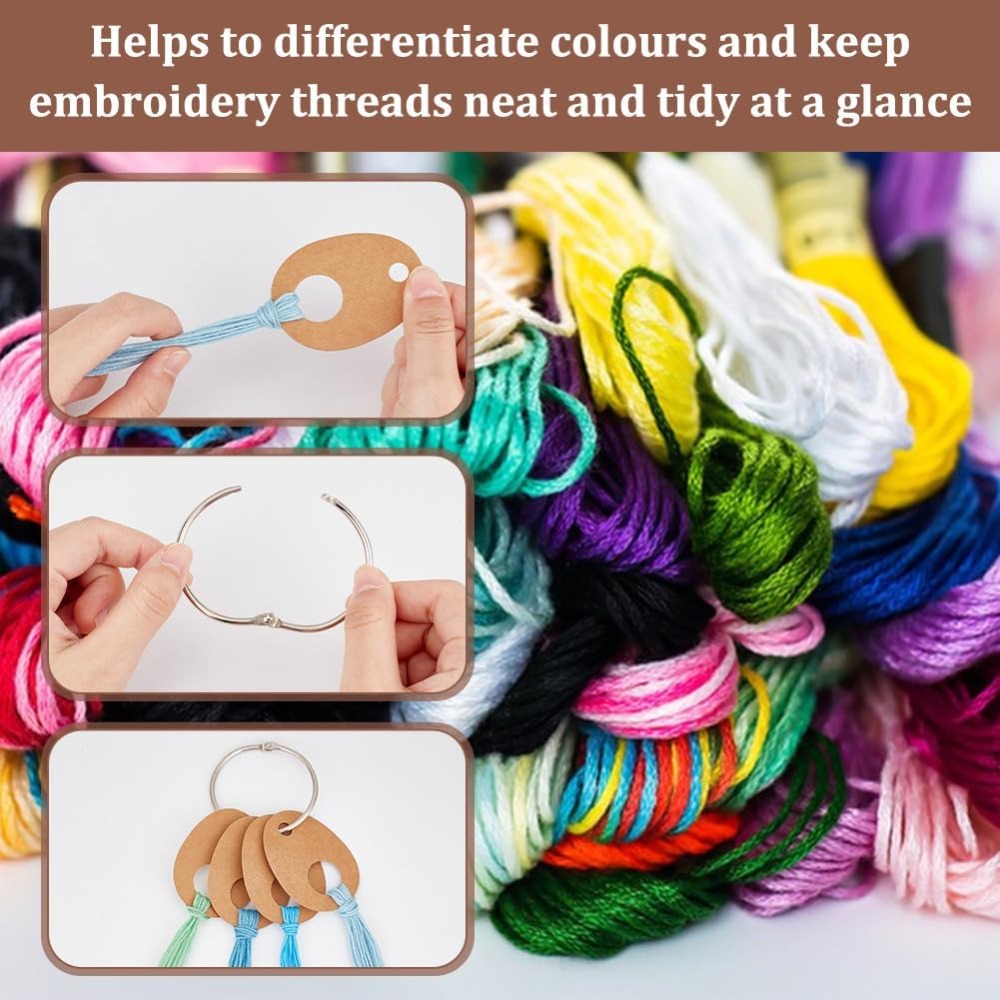 100Pcs Teardrop Floss Thread D - مراجعة Embroidery Floss وسعره
