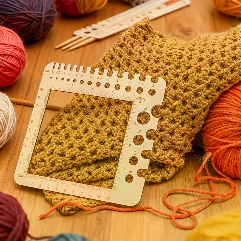 Wood Knitting Needle Gauge Squ - مراجعة Embroidery Floss وسعره