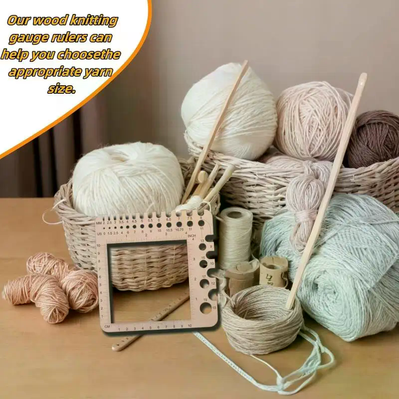 Wood Knitting Needle Gauge Squ - مراجعة Embroidery Floss وسعره