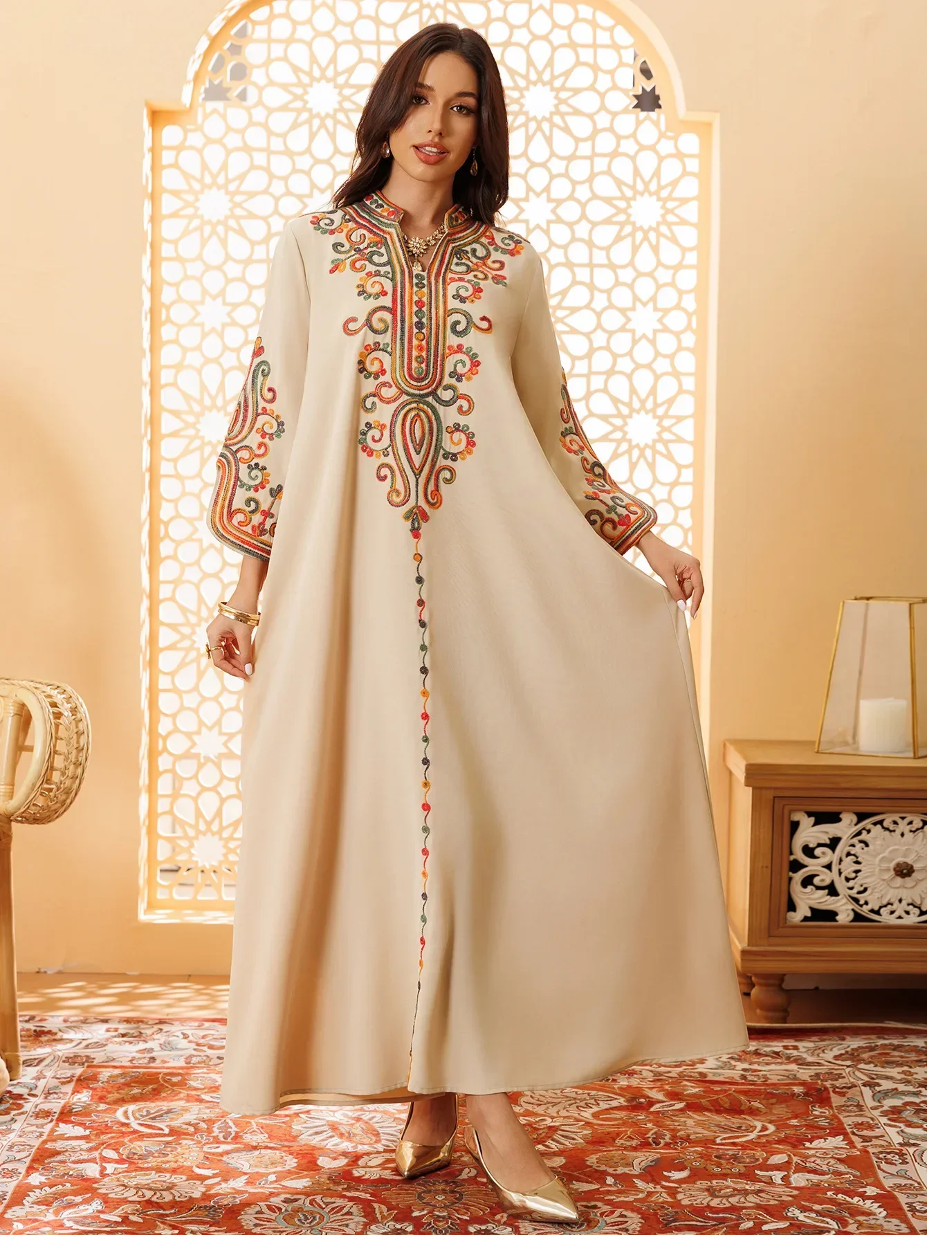 Eid Abayas Middle East Turkey  - مراجعة Embroidery Arabic وسعره