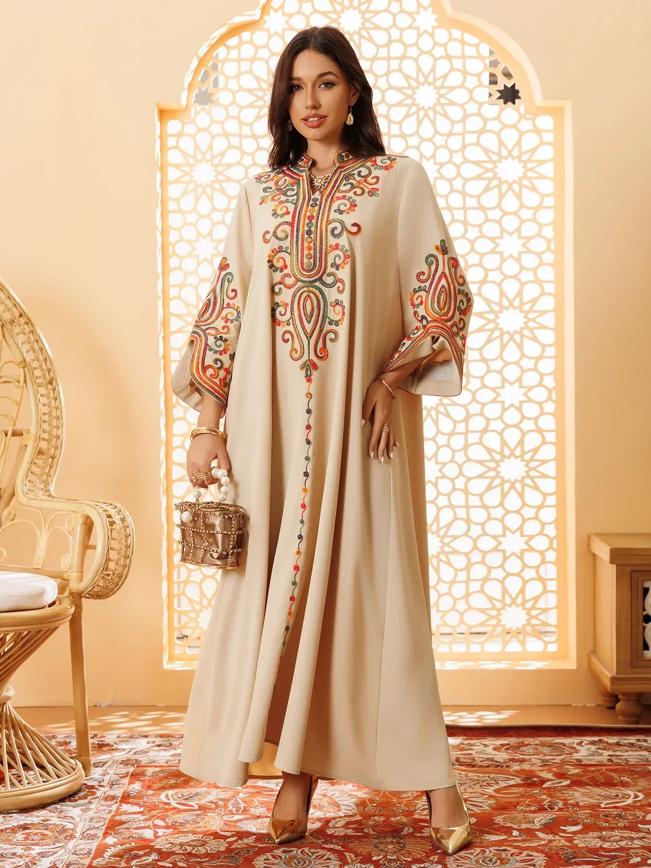 Eid Abayas Middle East Turkey  - مراجعة Embroidery Arabic وسعره