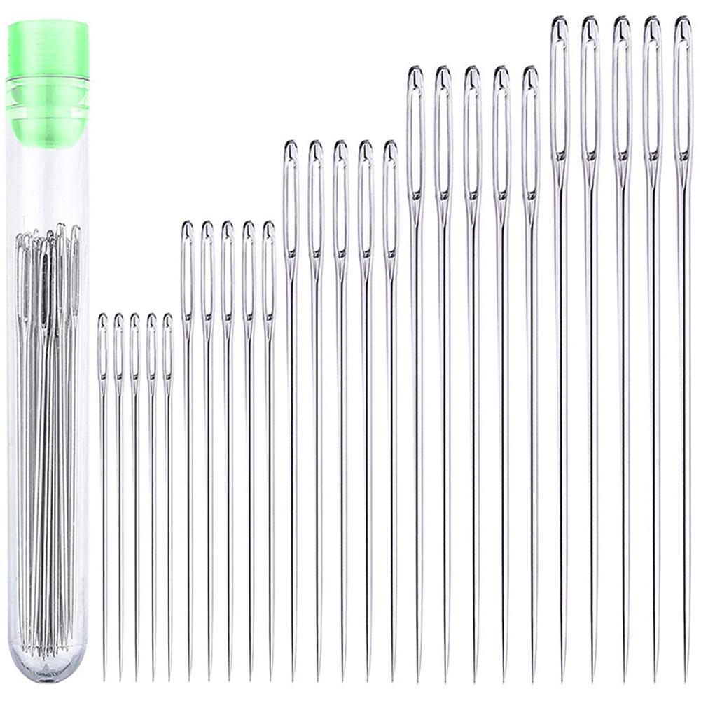 25 Pcs Large Eye Stitching Nee - مراجعة Embroidery Needle وسعره
