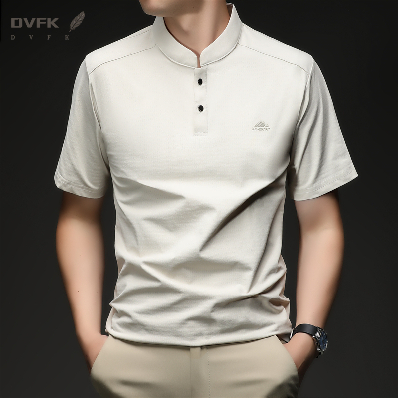 Mens Short Sleeve Mandarin Col - مراجعة Embroidery Shirt وسعره