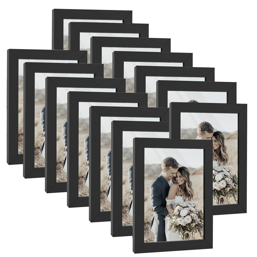 4x6IN 14pcs/Set Picture Frames - مراجعة Frame Display Wood وسعره