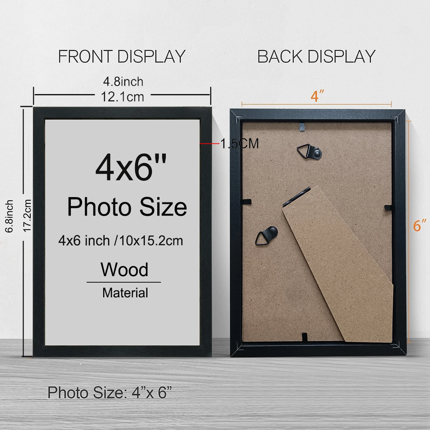 4x6IN 14pcs/Set Picture Frames - مراجعة Frame Display Wood وسعره