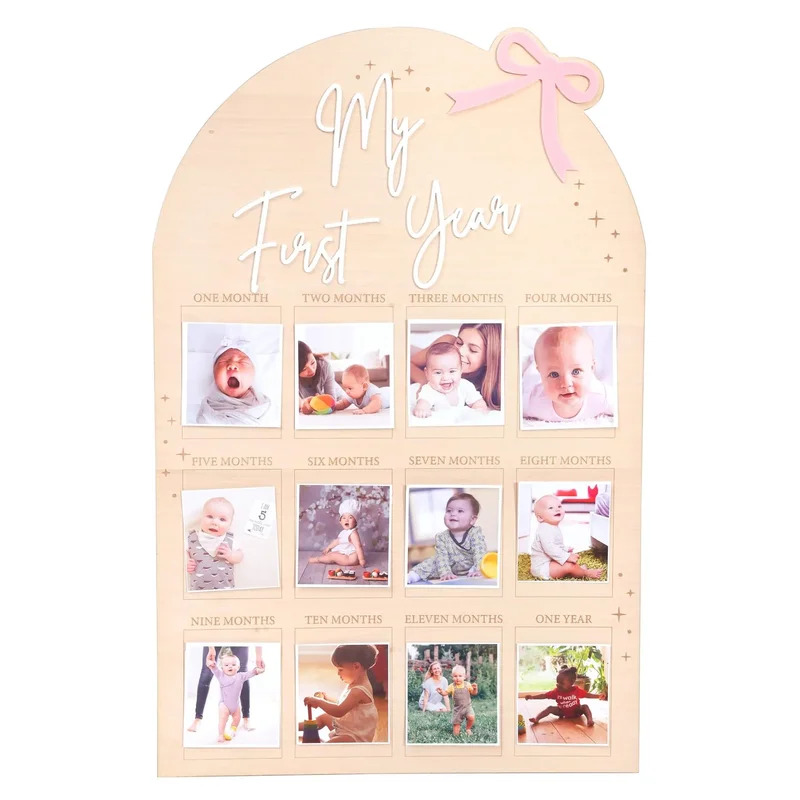 TEMIKIDS Newborn First Year of - مراجعة Frame Display Wood وسعره