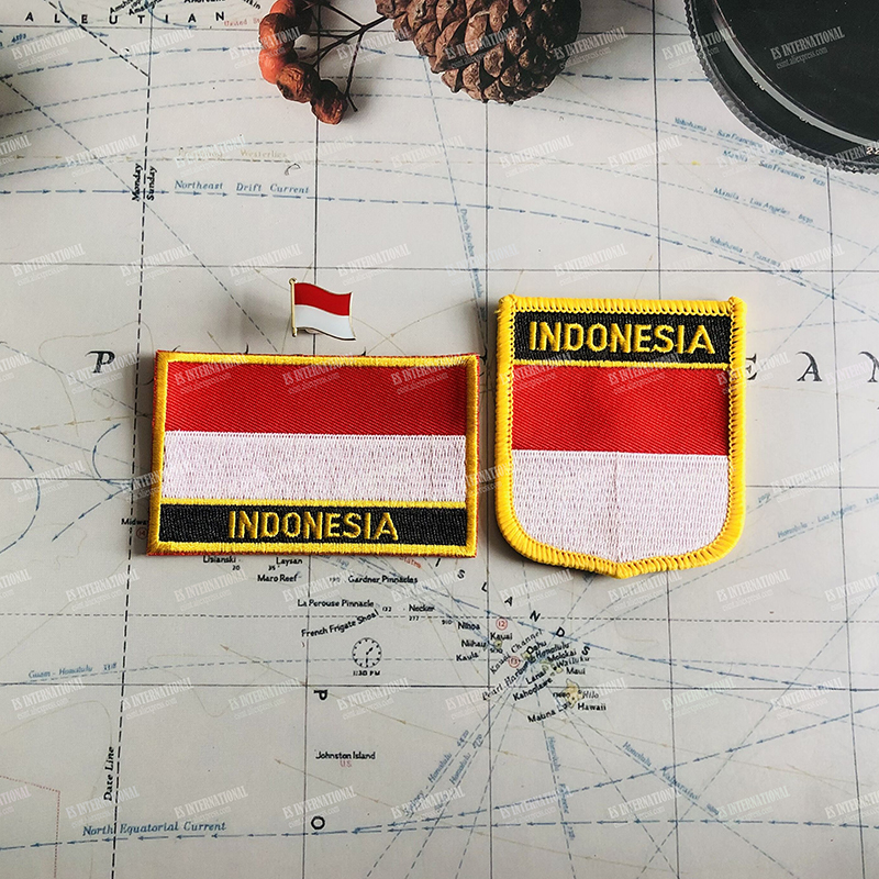 INDONESIA National Flag Embroi - مراجعة Embroidery In Indonesia وسعره