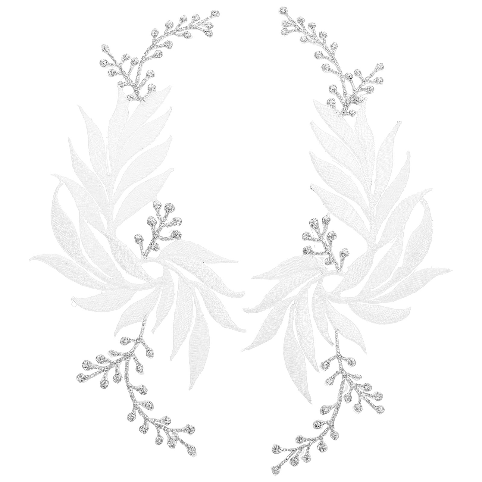 2Pcs Leaf Embroidery Applique  - مراجعة Embroidery On Jeans وسعره