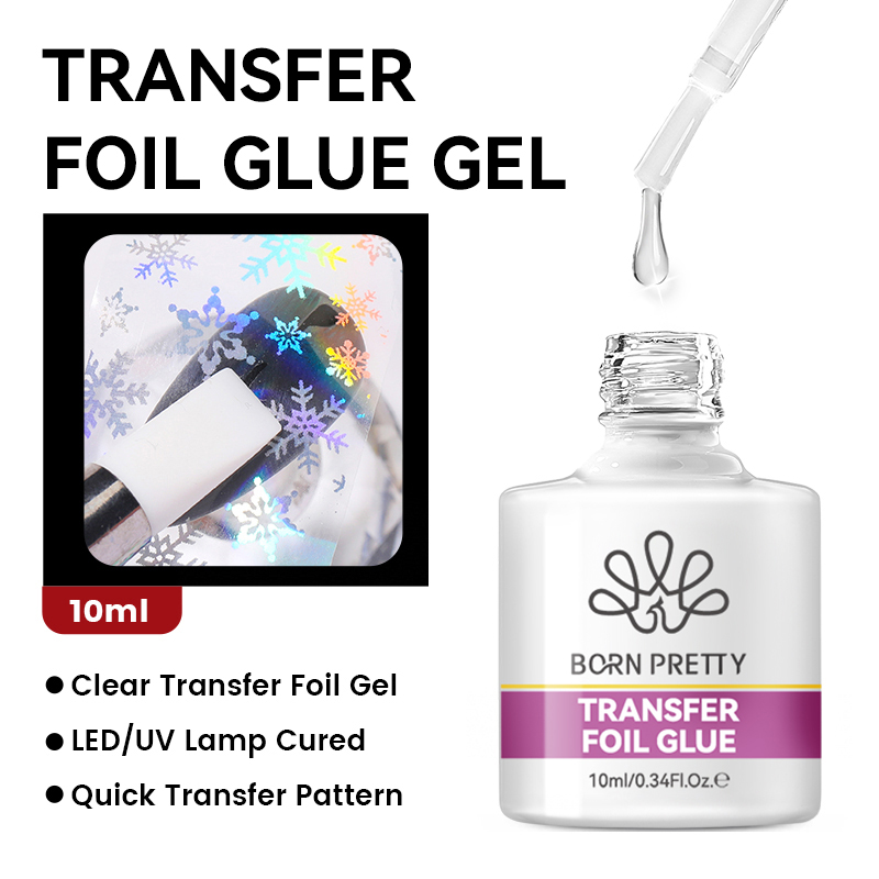BORN PRETTY Nail Foil Glue Gel - مراجعة Transfer Paper Carbon وسعره