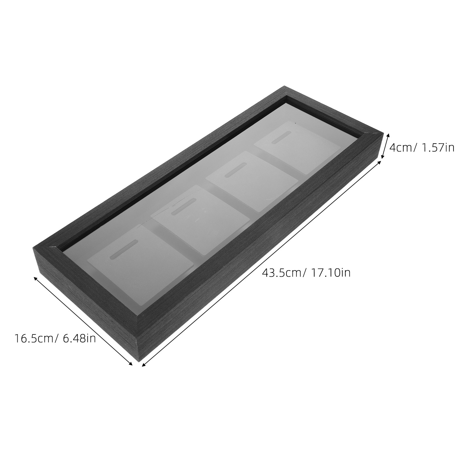 Medal Display Shadow Box 4-Slo - مراجعة Frame Display Wood وسعره